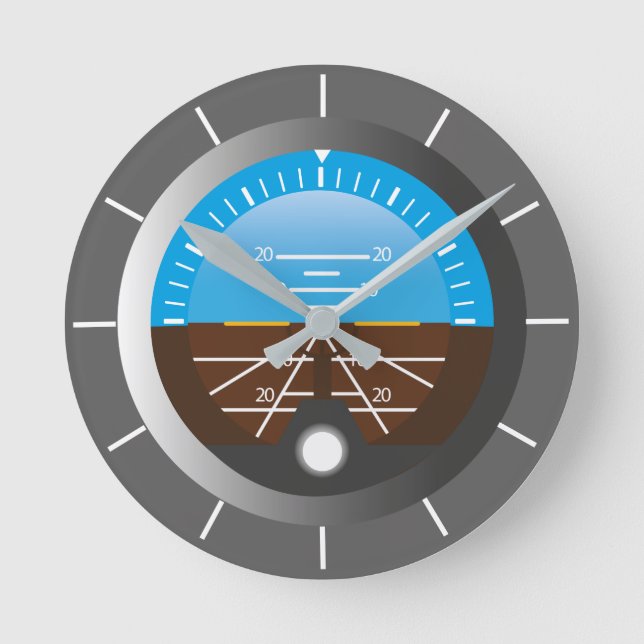 Horloge Ronde Cockpit Attitude Dial Aviation (Recto)