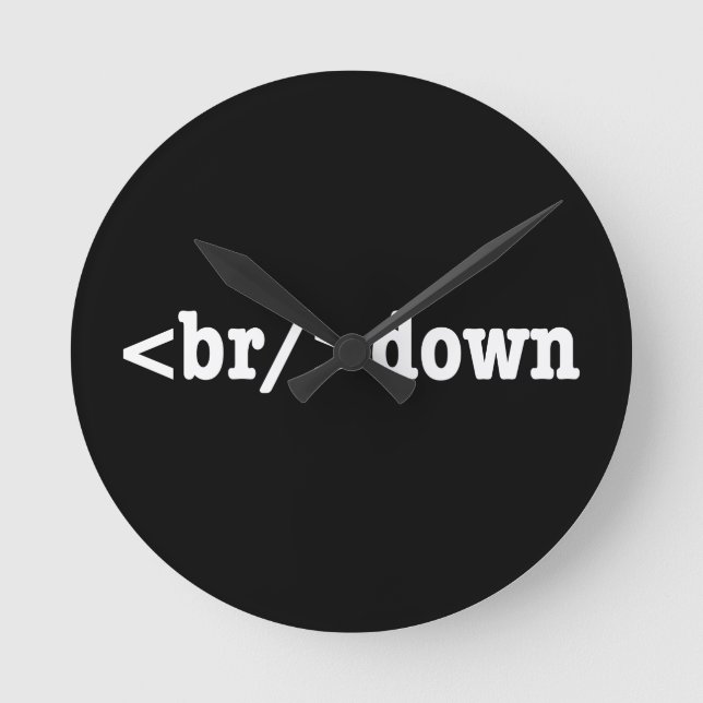 Horloge Ronde code HTML (Recto)