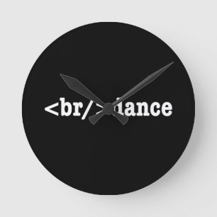 Horloge Ronde code HTML de rupture