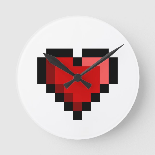 Horloge Ronde Coeur d'amour (Recto)