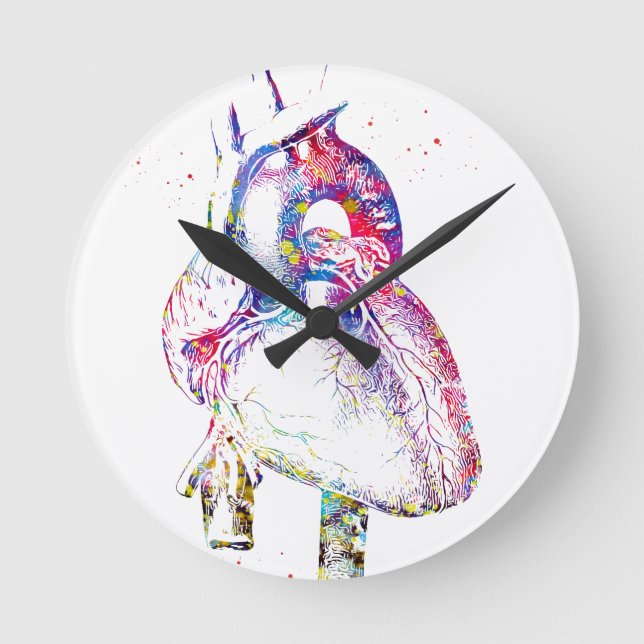 Horloge Ronde Coeur humain (Recto)