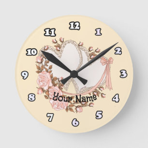 Horloge Ronde Coeurs mariages