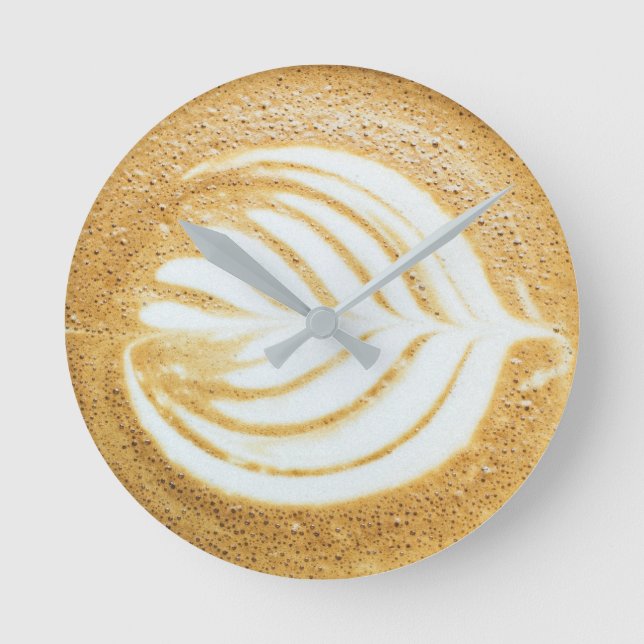 Horloge Ronde Coffee Éponge (Recto)