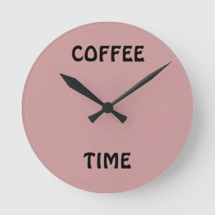 Horloge Ronde COFFEE TIME, Medium round wall clock