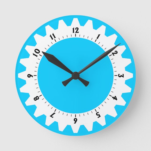 Horloge Ronde Cogged 01 - Sky Blue (Recto)