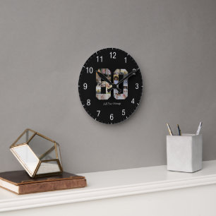 Horloge Ronde Collage photo numéro 80
