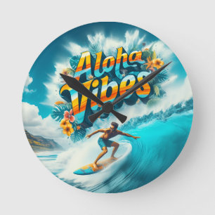 Horloge Ronde Collection Vagues & Wanderlust