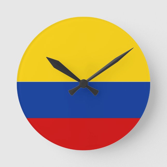 Horloge Ronde colombia flag (Recto)