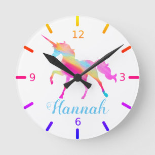 Horloge Ronde Colorful