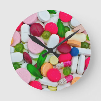Horloge Ronde Colorful pills custom product
