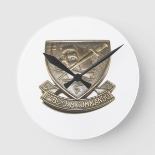 Horloge Ronde Commando Kieffer - Insigne 1er BFMC