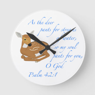 Horloge Ronde Comme les cerfs communs synchronisent