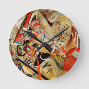 Horloge Ronde Composition de Kandinsky