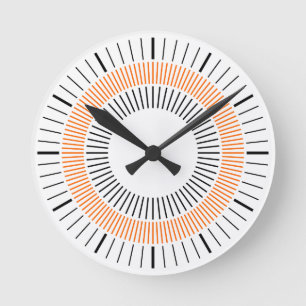 Horloge Ronde Concentric Rays