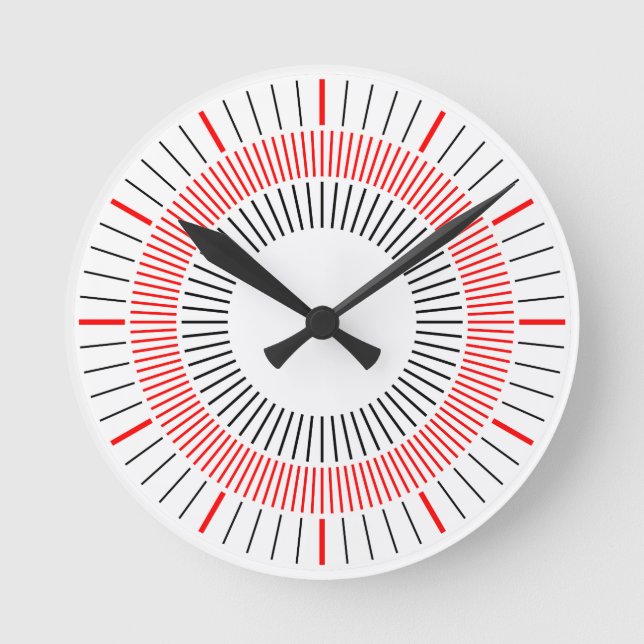 Horloge Ronde Concentric Rays 03 (Recto)