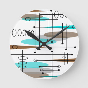 Horloge Ronde Conception 13 de la moitié du siècle inspirée p