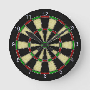 Horloge Ronde Conception classique de Cible de flechettes,