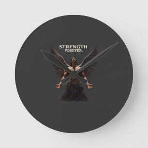 Horloge Ronde Conception Dark Angel pour Toujours Force – Motiva