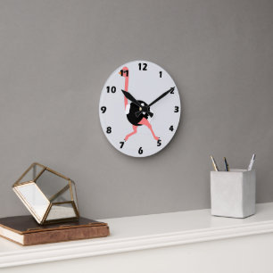 Horloge Ronde Conception d'autruche