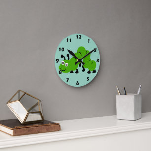 Horloge Ronde Conception de chenille