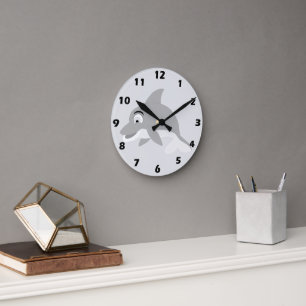 Horloge Ronde Conception de dauphin