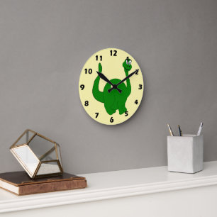 Horloge Ronde Conception de dinosaure