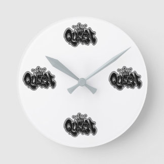 Horloge Ronde Conception de graffiti de reine
