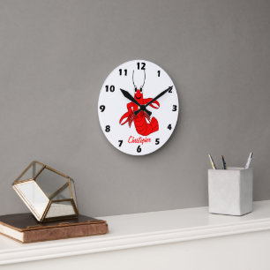 Horloge Ronde Conception de homard personnalisée
