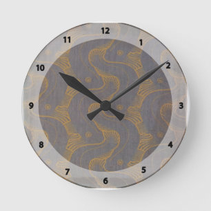 Horloge Ronde Conception de Koloman Moser- pour le tissu