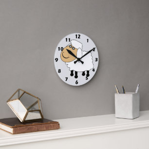 Horloge Ronde Conception de mouton