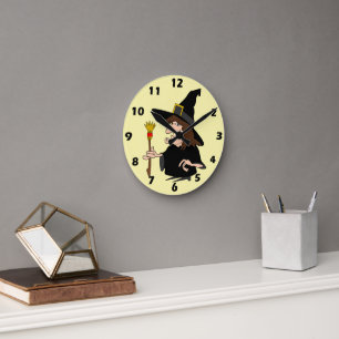 Horloge Ronde Conception de sorcière