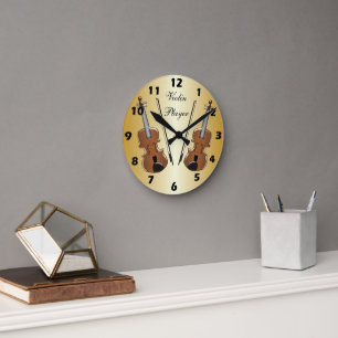 Horloge Ronde Conception de violon