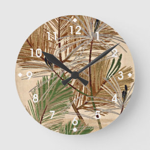 Horloge Ronde Conception des contours d'arbre