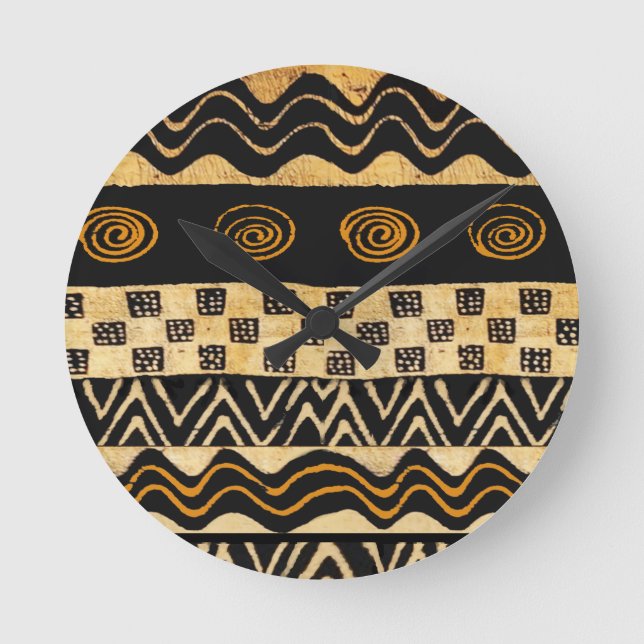 Horloge Ronde Conception du chaman tribal africain (Recto)