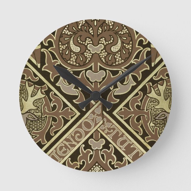 Horloge Ronde Conception ecclésiastique de papier peint de (Recto)