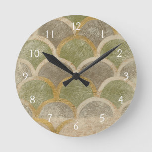 Horloge Ronde Conception en pierre de tuile de Chariklia Zarris