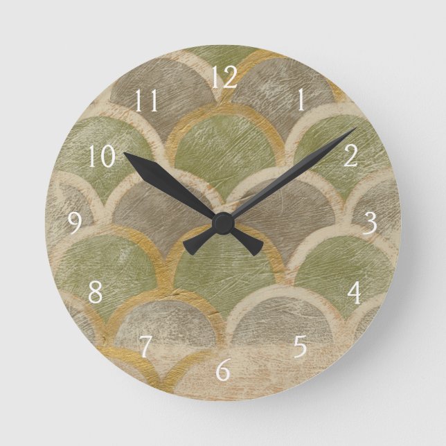 Horloge Ronde Conception en pierre de tuile de Chariklia Zarris (Recto)