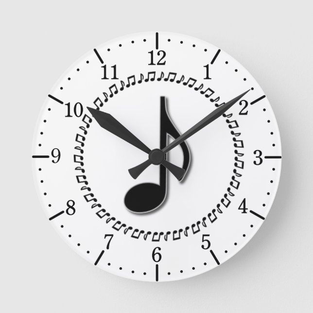 Horloge Ronde Conception musicale à huit notes (Recto)