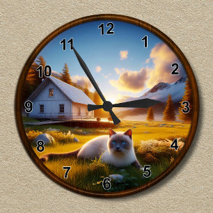 Horloge Ronde Conception personnalisée de l'horloge Cabine de mo