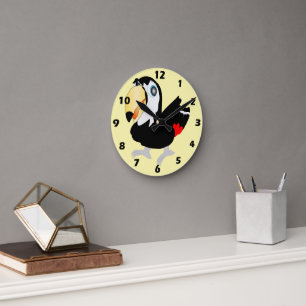 Horloge Ronde Conception Toucan