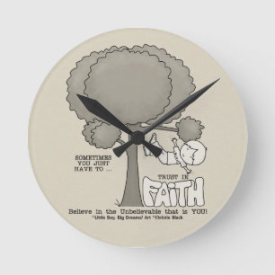 Horloge Ronde Confiance dans la foi