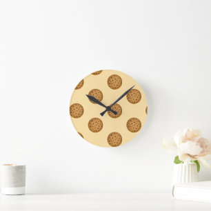 Horloge Ronde Cookie aux pépites de chocolat