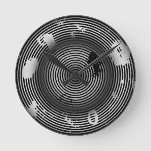 Horloge Ronde COOL 3-D Art Abstrait moderne