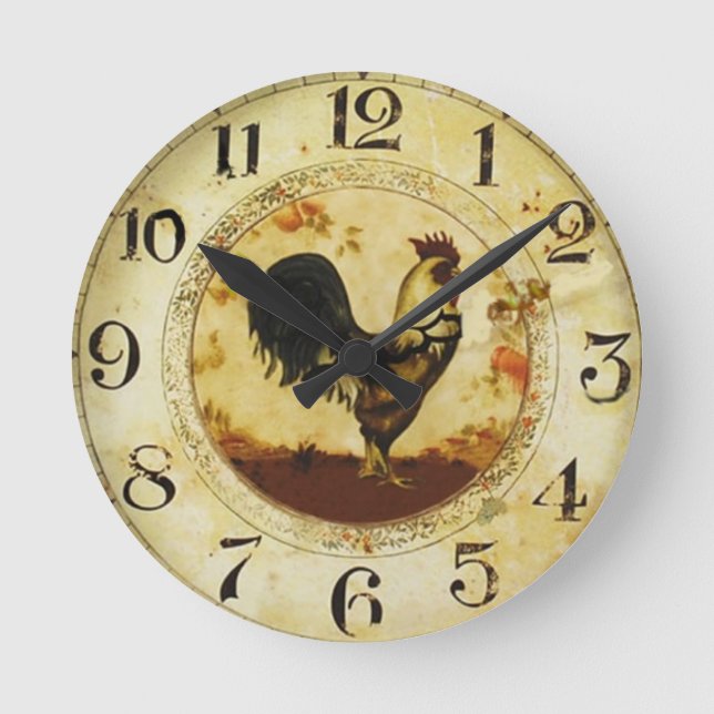 Horloge Ronde Coq vintage (Recto)