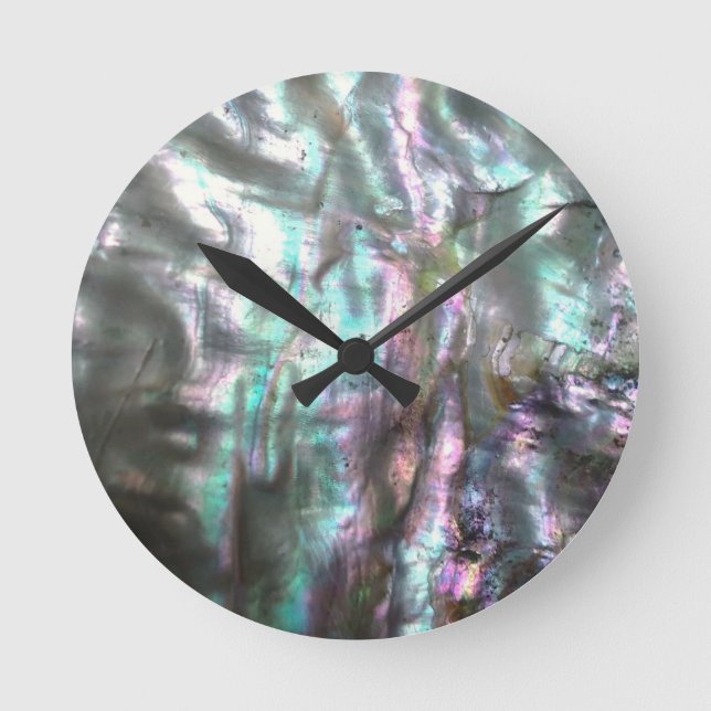 Horloge Ronde Coque d'Abalone (Recto)