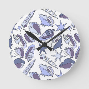 Horloge Ronde Coquillages de Lavendar
