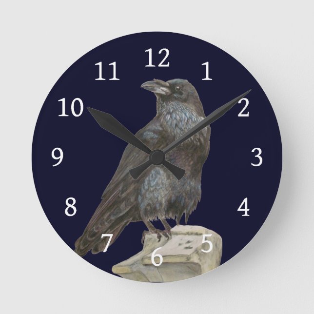Horloge Ronde Corbeau (Recto)
