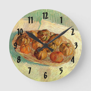 Horloge Ronde Corbeille de pommes à Pissarro par Vincent van Gog
