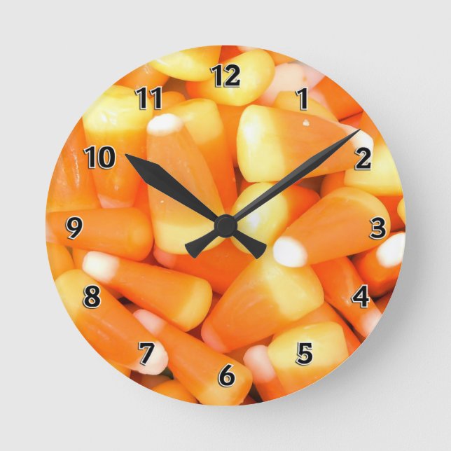 Horloge Ronde Corne à bonbons (Recto)