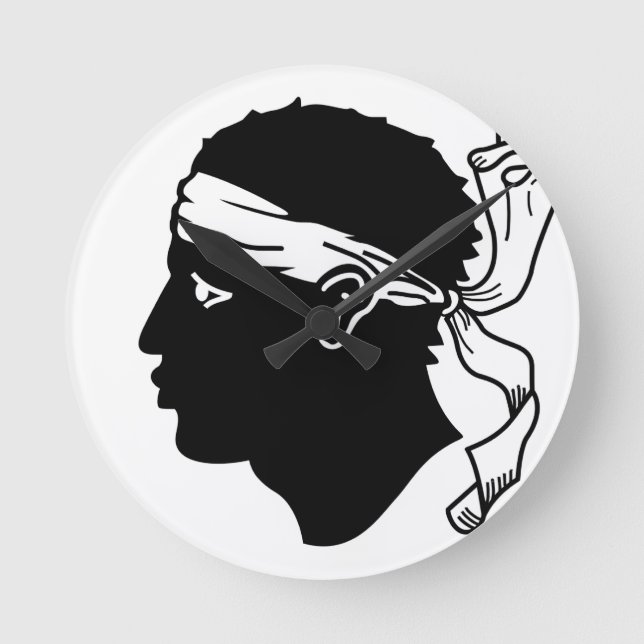 Horloge Ronde Corse Flag (Recto)